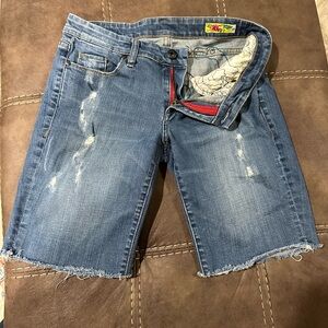 Blank denim shorts limited edition vintage preowned excellent condition
